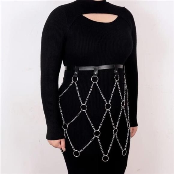 Waist Belt Fashion Harness Body Chest Belt With Chains - Lp-145-xxxl main image 6